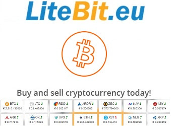 Litebit: Bitcoin, Ethereum, Litecoin, Wave, Ripple (xrp), Pivx, Stratis, Zcash en vele andere coins kopen met iDeal, bancontact, giropay, sofort, sepa etc.. 